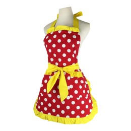 SKAP071 Mass Customized One-piece Retro Apron Fashion Design Polka Dot Bowknot Apron Retro Apron Supplier SKAP071 Mass Customized One-piece Retro Apron Fashion Design Polka Dot Bowknot Apron Retro Apron Supplier